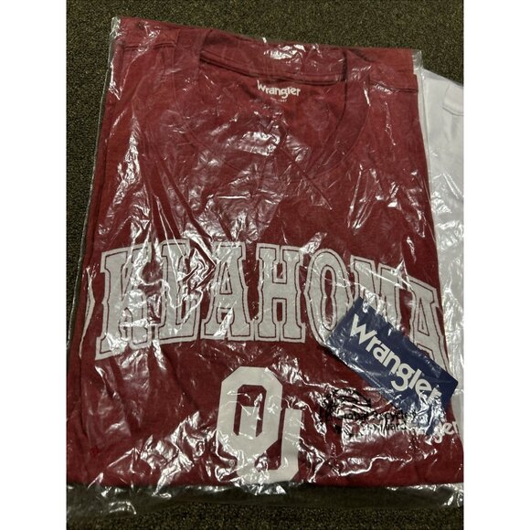 New Wrangler OU Oklahoma Sooners T Shirt Mens Large Lot 2 - Picture 2 of 7